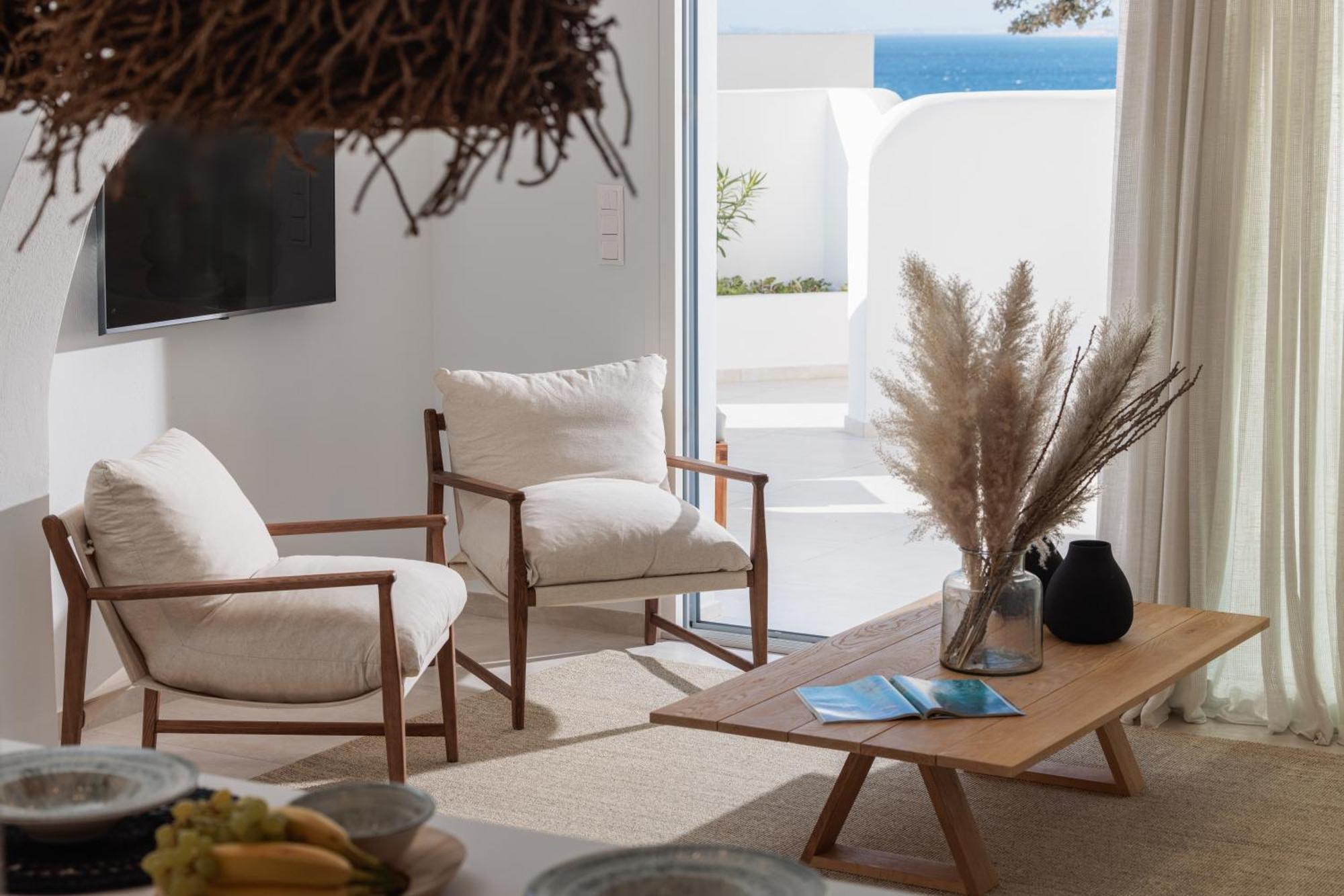 Seanfinity Beachfront Suites Mikri Vigla Oda fotoğraf
